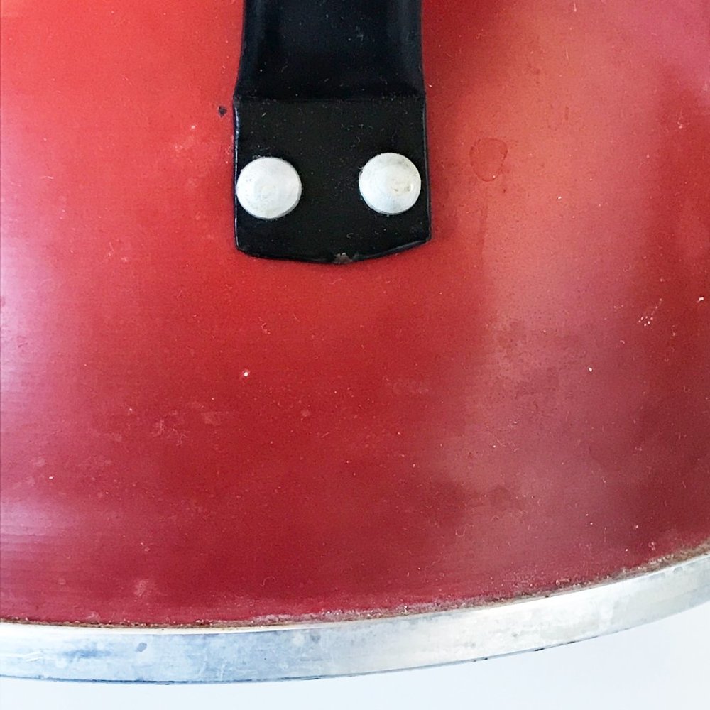 Vintage Comet Whistling Tea Kettle Red The Popula Aluminum Camping Farmhouse - Picture 14 of 15